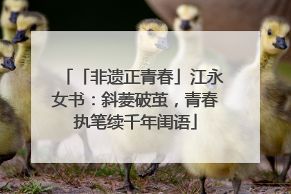 「非遗正青春」江永女书：斜菱破茧，青春执笔续千年闺语