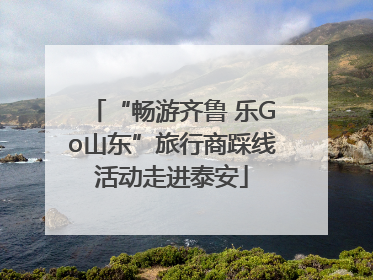 “畅游齐鲁 乐Go山东”旅行商踩线活动走进泰安