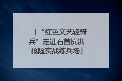 “红色文艺轻骑兵”走进石首抗洪抢险实战练兵场