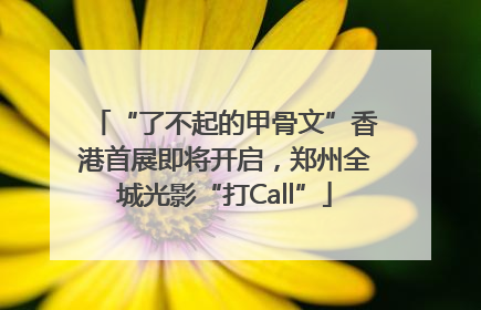 “了不起的甲骨文”香港首展即将开启，郑州全城光影“打Call”