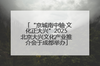 “京城南中轴·文化正大兴”2025北京大兴文化产业推介会于成都举办