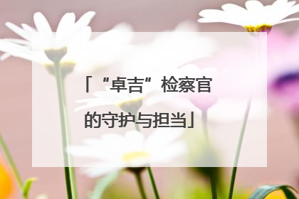 “卓吉”检察官的守护与担当