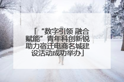 “数字引领 融合赋能”青年科创新锐助力宿迁电商名城建设活动成功举办