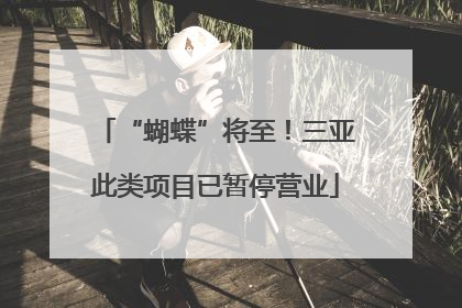 “蝴蝶”将至！三亚此类项目已暂停营业