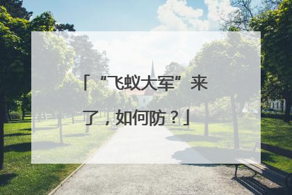 “飞蚁大军”来了，如何防？