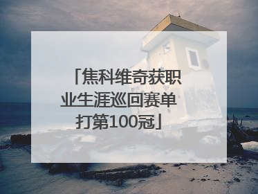 焦科维奇获职业生涯巡回赛单打第100冠