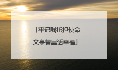 牢记嘱托担使命 文亭巷里话幸福