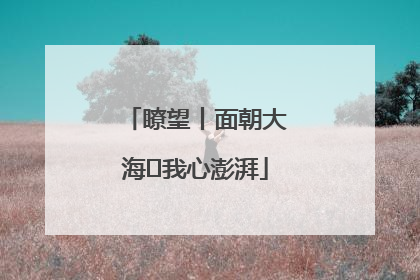 瞭望丨面朝大海 我心澎湃