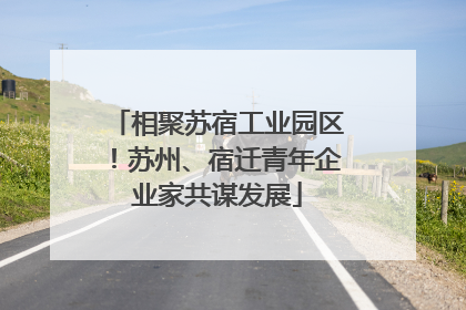 相聚苏宿工业园区！苏州、宿迁青年企业家共谋发展