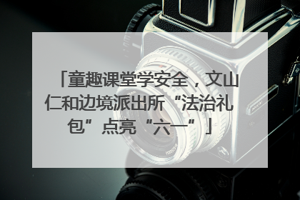 童趣课堂学安全，文山仁和边境派出所“法治礼包”点亮“六一”