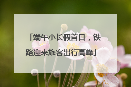 端午小长假首日，铁路迎来旅客出行高峰