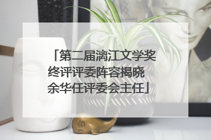 第二届漓江文学奖终评评委阵容揭晓 余华任评委会主任