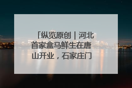 纵览原创｜河北首家盒马鲜生在唐山开业，石家庄门店预计8月开业