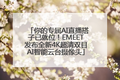 你的专属AI直播搭子已就位！EMEET发布全新4K超清双目AI智能云台摄像头