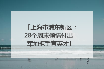 上海市浦东新区：28个周末倾情付出 军地携手育英才