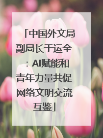 中国外文局副局长于运全：AI赋能和青年力量共促网络文明交流互鉴