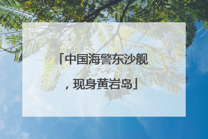中国海警东沙舰，现身黄岩岛