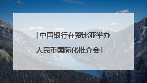 中国银行在赞比亚举办人民币国际化推介会