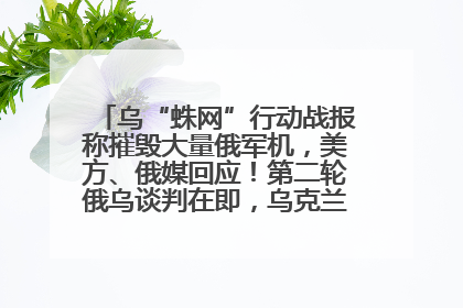 乌“蛛网”行动战报称摧毁大量俄军机，美方、俄媒回应！第二轮俄乌谈判在即，乌克兰提出三大诉求