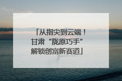 从指尖到云端！甘肃“陇原巧手”解锁创富新赛道