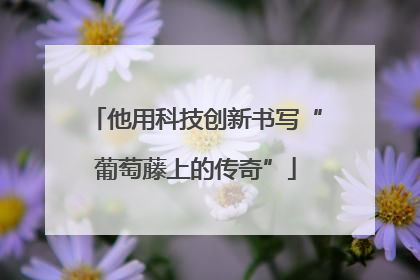 他用科技创新书写“葡萄藤上的传奇”