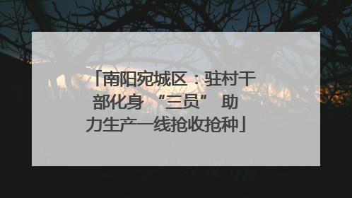 南阳宛城区：驻村干部化身 “三员” 助力生产一线抢收抢种