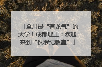 全川最“有龙气”的大学！成都理工：欢迎来到“侏罗纪教室”