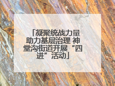 凝聚统战力量 助力基层治理 神堂沟街道开展“四进”活动