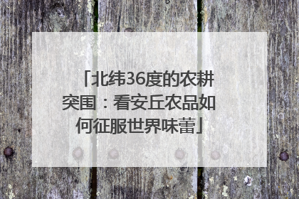 北纬36度的农耕突围：看安丘农品如何征服世界味蕾