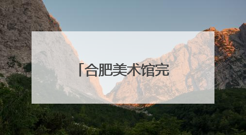 合肥美术馆完成全面验收，正筹备首展