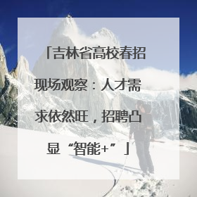 吉林省高校春招现场观察：人才需求依然旺，招聘凸显“智能+”