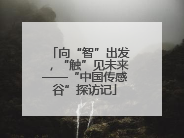 向“智”出发，“触”见未来——“中国传感谷”探访记