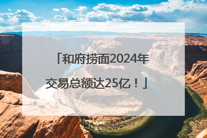 和府捞面2024年交易总额达25亿！