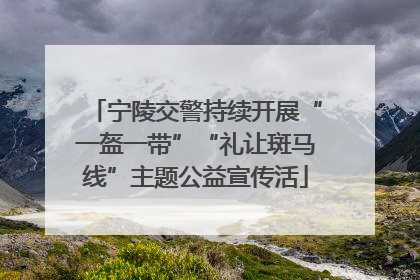 宁陵交警持续开展“一盔一带”“礼让斑马线”主题公益宣传活