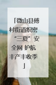 微山县傅村街道织密“三夏”安全网 护航丰产丰收季