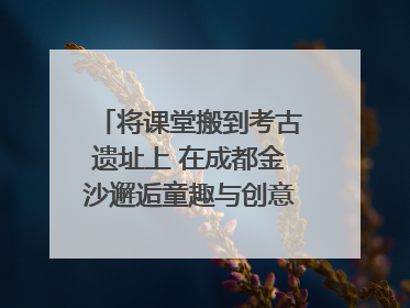 将课堂搬到考古遗址上 在成都金沙邂逅童趣与创意的青铜文化盛宴｜文化中国行