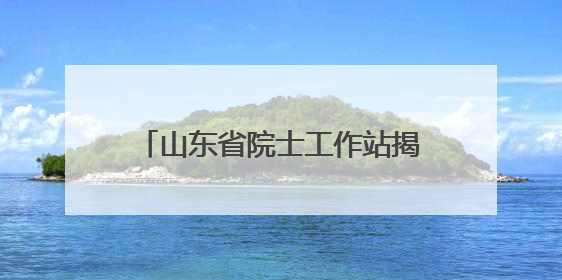 山东省院士工作站揭牌仪式举行 张联盟院士团队现场助阵