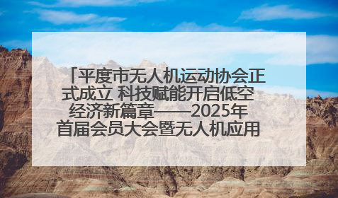 平度市无人机运动协会正式成立 科技赋能开启低空经济新篇章——2025年首届会员大会暨无人机应用发展论坛成功举办