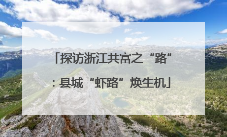 探访浙江共富之“路”：县城“虾路”焕生机