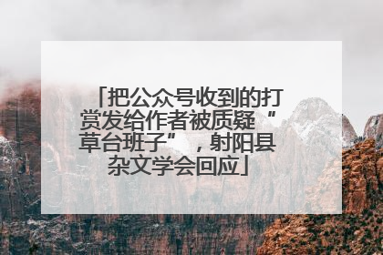 把公众号收到的打赏发给作者被质疑“草台班子”，射阳县杂文学会回应