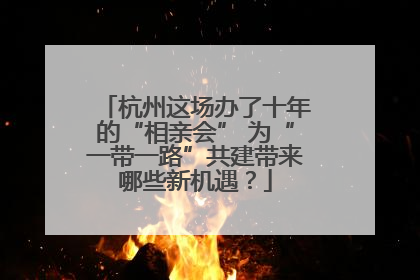 杭州这场办了十年的“相亲会” 为“一带一路”共建带来哪些新机遇？