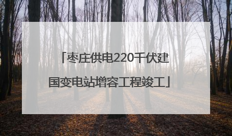 枣庄供电220千伏建国变电站增容工程竣工