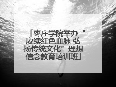 枣庄学院举办“赓续红色血脉 弘扬传统文化”理想信念教育培训班