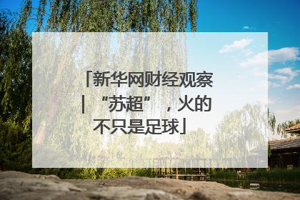新华网财经观察｜“苏超”，火的不只是足球