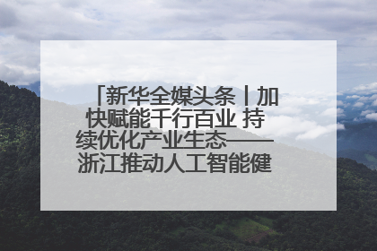 新华全媒头条丨加快赋能千行百业 持续优化产业生态——浙江推动人工智能健康有序发展观察