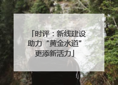时评：新线建设助力“黄金水道”更添新活力