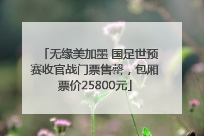 无缘美加墨 国足世预赛收官战门票售罄，包厢票价25800元