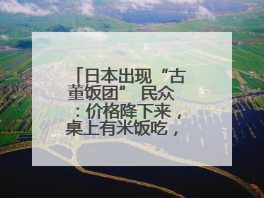 日本出现“古董饭团” 民众：价格降下来，桌上有米饭吃，我就很高兴了