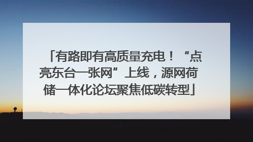 有路即有高质量充电！“点亮东台一张网”上线，源网荷储一体化论坛聚焦低碳转型