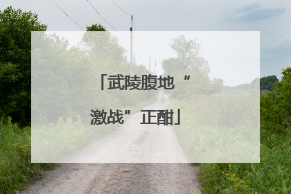 武陵腹地“激战”正酣